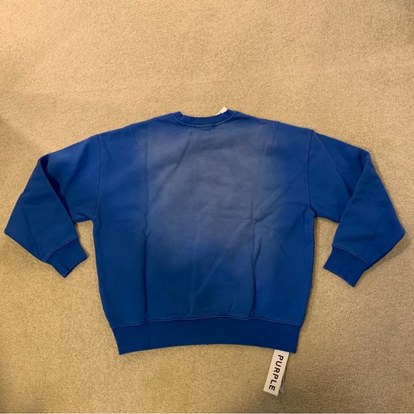 Purple Brand New York City Victoria Blue Sweatshirt Long Sleeve Mens Size M NEW - Picture 9 of 16
